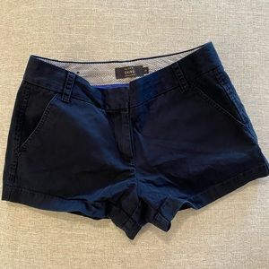 JCrew Navy Blue Chino Shorts